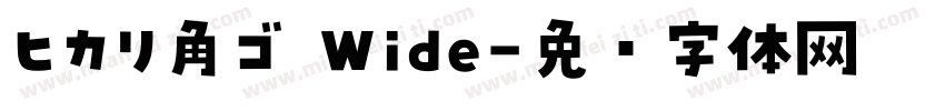 ヒカリ角ゴ Wide字体转换